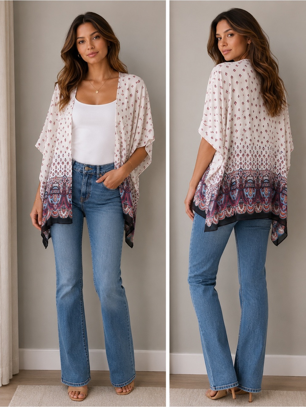 Lightweight Ivory sheer top